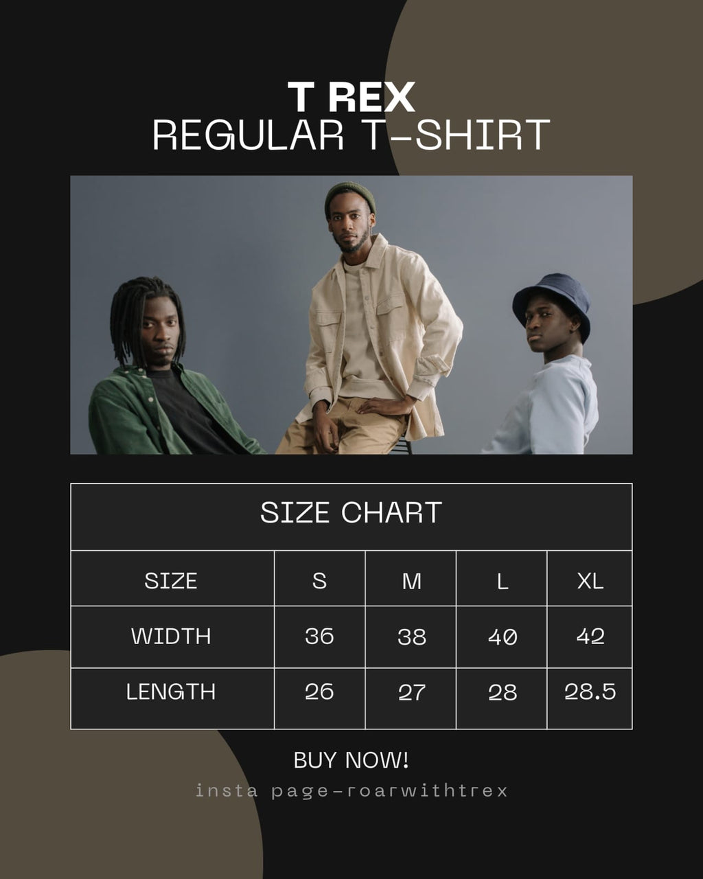 regular fit tees